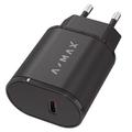 Nabíječka do sítě A-MAX Power Delivery 20W, černá (black)