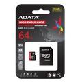 Adata High Endurance/Micro SD/64GB/UHS-I U3 / Class 10/+ Adaptér