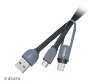 Obrázek k produktu: AKASA typ C a mikro B na USB 2.0 typ A