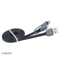 AKASA - typ C a mikro B na USB 2.0 typ A adaptér