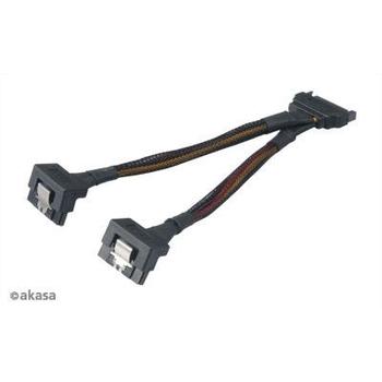 SATA napájecí rozdvojka 15pin Sata(M) na 2xSata(F)