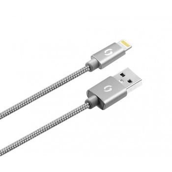 ALIGATOR PREMIUM Datový kabel 2A, Lightning šedý