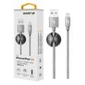 ALIGATOR PREMIUM Datový kabel 2A, Lightning šedý