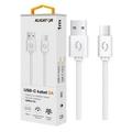 ALIGATOR Datový kabel 2A, USB-C bílý