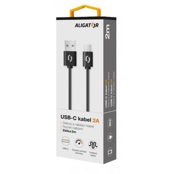 ALIGATOR Datový kabel 2A USB-C 2 m černý