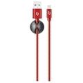ALIGATOR PREMIUM Datový kabel 2A, Lightning červený
