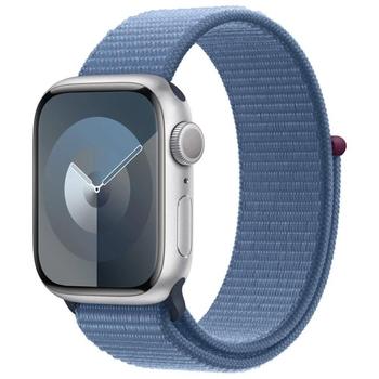 APPLE Watch Series 9 GPS 41mm Silver Aluminium Case with Winter Blue Sport Loop