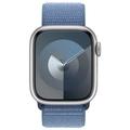 APPLE Watch Series 9 GPS 41mm Silver Aluminium Case with Winter Blue Sport Loop