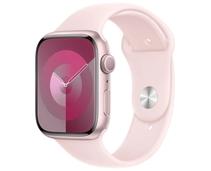 Obrázek k produktu: APPLE Watch Series 9 45mm Růžový hliník se světle růžovým sportovním řemínkem M/L