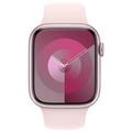 APPLE Watch Series 9 GPS 45mm Pink Aluminium Case with Light Pink Sport Band - M/L
