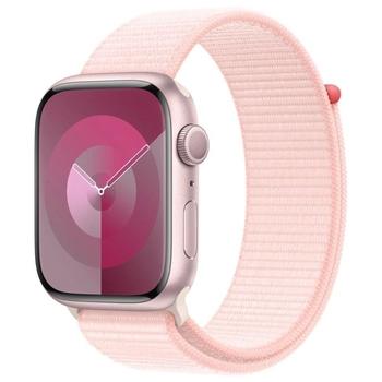 APPLE Watch Series 9 GPS 45mm Pink Aluminium Case with Light Pink Sport Loop