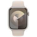 APPLE Watch Series 9 GPS 45mm Starlight Aluminium Case with Starlight Sport Band - S/M