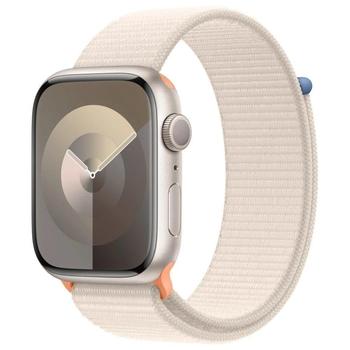 APPLE Watch Series 9 GPS 45mm Starlight Aluminium Case with Starlight Sport Loop