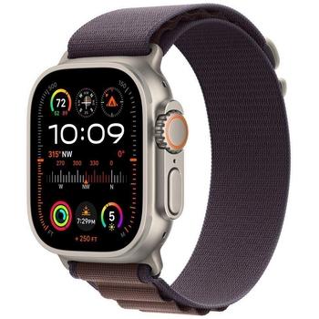 APPLE Watch Ultra 2 GPS + Cellular, 49mm Titanium Case with Indigo Alpine Loop - Small