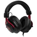 AROZZI herní sluchátka ARIA Black-Red/ náhlavní/ 2x 3,5" jack/ redukce na 1x 3,5" jack/ odnímatelný 