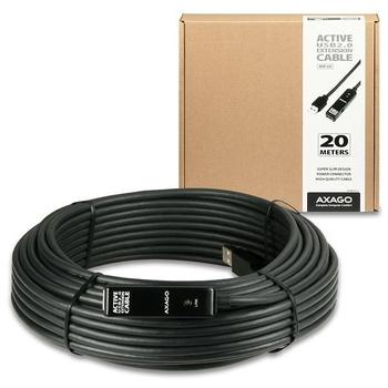  AXAGO USB2.0 aktivní prodlužka/repeater kabel 20m