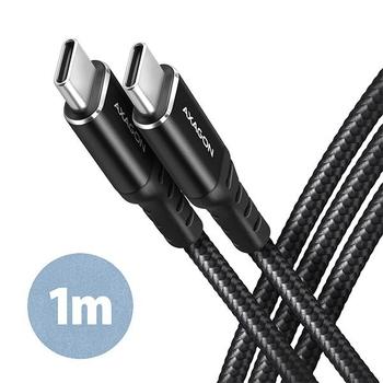  AXAGON  kabel USB C - USB C, 1m, černý (black)