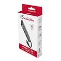 AXAGON HMC-5G2, USB-C 3.2 Gen 2 10 Gb/s hub, porty HDMI 4K/30Hz + 2x USB-A + 2x USB-C, PD 60W, kabel