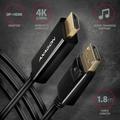 AXAGON RVD-HI14C2, DisplayPort -> HDMI 1.4 redukce / kabel 1.8m, 4K/30Hz