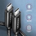 AXAGON BUCM2-CM30AB, CHARGE kabel USB-C <-> USB-C, 3m, Hi-Speed USB, PD 240W 5A, ALU, oplet, černý