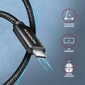 AXAGON BUCM2-CM30AB, CHARGE kabel USB-C <-> USB-C, 3m, Hi-Speed USB, PD 240W 5A, ALU, oplet, černý