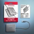 AXAGON HMC-5HL, USB 5Gbps hub, 2x USB-A, HDMI 4k/60Hz, RJ-45 GLAN, PD 100W, kabel USB-C 20cm