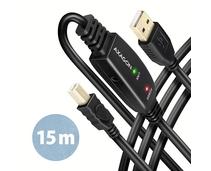 Obrázek k produktu: AXAGON ADR-215B, USB 2.0 A-M -> B-M 15m
