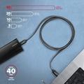AXAGON BUCM4X-CM05AB NewGEN+ kabel USB-C <-> USB-C, 0.5m, USB4 Gen 3×2, PD 240W 5A, 8K HD, ALU,oplet