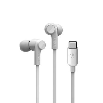BELKIN USB-C sluchátka bílá