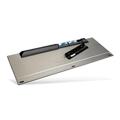 RAPOO set klávesnice a myš 9500M Multi-mode Wireless Ultra-slim Desktop Combo Set (kláv. - šedá/kovo