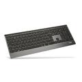 RAPOO set klávesnice a myš 9500M Multi-mode Wireless Ultra-slim Desktop Combo Set (kláv. - šedá/kovo