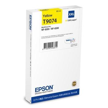 Epson originďż˝lnďż˝ ink C13T907440, T9074, XXL, yellow, 69ml, Epson WorkForce Pro WF-6090DW