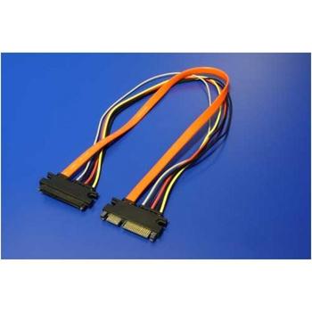 Prodlužovací kabel SATA datový + napájecí, 0,5m