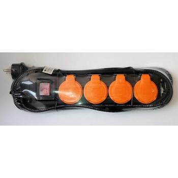 Prodlužovací přívod, 4z. 3m, 3 x 1mm2, vypínač, venkovní  PP332