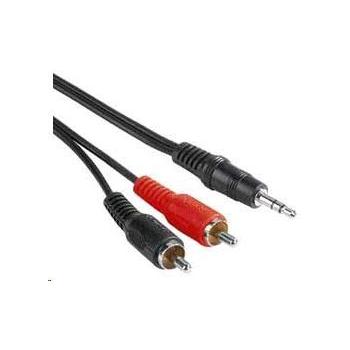 PREMIUMCORD Kabel audio 3,5mm Jack - 2x Cinch 5m (M/M, stereo)