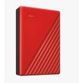 Ext. HDD 2,5'' WD My Passport 4TB USB 3.0. červený