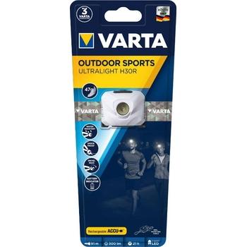 Čelová svítilna VARTA 18631 bílá, OUTDOOR SPORTS Ultralight, LED3W nabíjecí