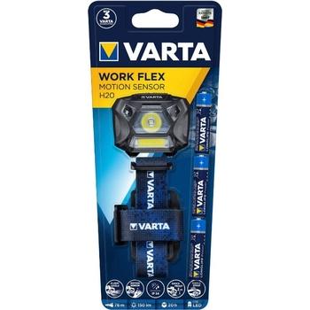 Čelová svítilna VARTA 18648 WORK FLEX MOTION SENZOR H20, LED, 3W+COB, 3xAAA, odolná
