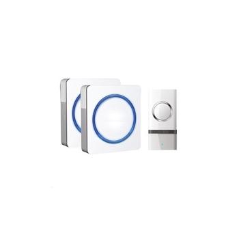 Solight 2x bezdrátový zvonek, do zásuvky, 120m, bílý