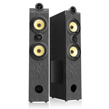 FENDA F&D repro T-70X/ 2.0/ 160W/ černé/ dřevěné/ BT5.0/ FM rádio/ USB/ optický vstup/ dálkové ovlád