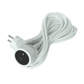 Prodlužovací přívod - spojka, 1z.  10m, 3 x 1mm2, bílá  PS16