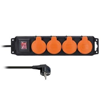 Prodlužovací přívod, 4z. 10m, 3 x 1,5mm2, vypínač, venkovní  PP334