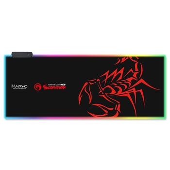 RGB PodloÄŹĹĽËťka pod myÄŹĹĽËť, MG10, hernÄŹĹĽËť, ÄŹĹĽËťernÄŹĹĽËť, 800 x 305 mm, 3 mm, Marvo, RGB po