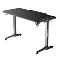 ULTRADESK HernÄŹĹĽËť stÄŹĹĽËťl FRAG - BLACK, 140x66 cm, 76 cm, s XXL podloÄŹĹĽËťkou pod myÄŹĹĽËť, s 