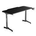 ULTRADESK HernÄŹĹĽËť stÄŹĹĽËťl FRAG - BLACK, 140x66 cm, 76 cm, s XXL podloÄŹĹĽËťkou pod myÄŹĹĽËť, s 