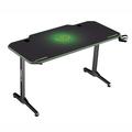 ULTRADESK HernÄŹĹĽËť stÄŹĹĽËťl FRAG - GREEN, 140x66 cm, 76 cm, s XXL podloÄŹĹĽËťkou pod myÄŹĹĽËť, s 