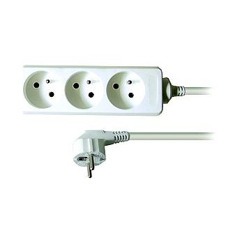 Solight prodlužovací přívod, 3 zásuvky, bílý, 1,5m - PP01