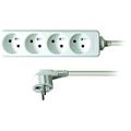 Solight prodlužovací přívod, 4 zásuvky, bílý, 2m - PP21
