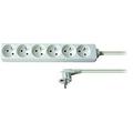 Solight prodlužovací přívod, 6 zásuvek, bílý, 1,5m - PP60