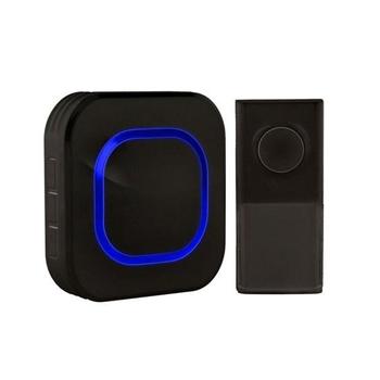 Solight bezdrátový zvonek, do zásuvky, 250m, černý, learning code - 1L49B